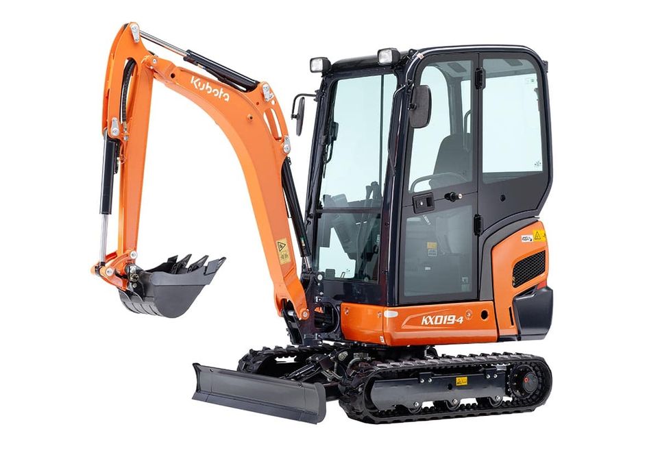 Kubota KX019-4 med transporthenger