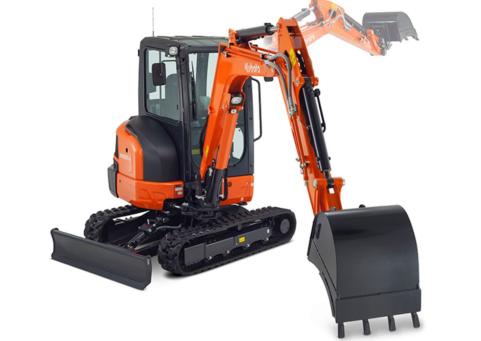 Kubota KX037-4 transport tilkommer