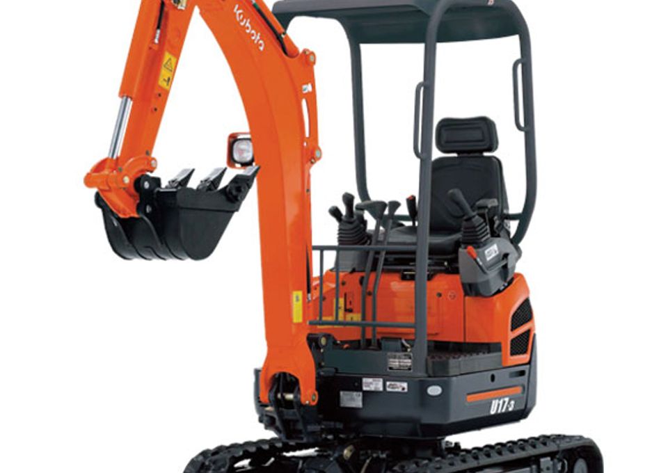 Kubota U17-3 med transporthenger