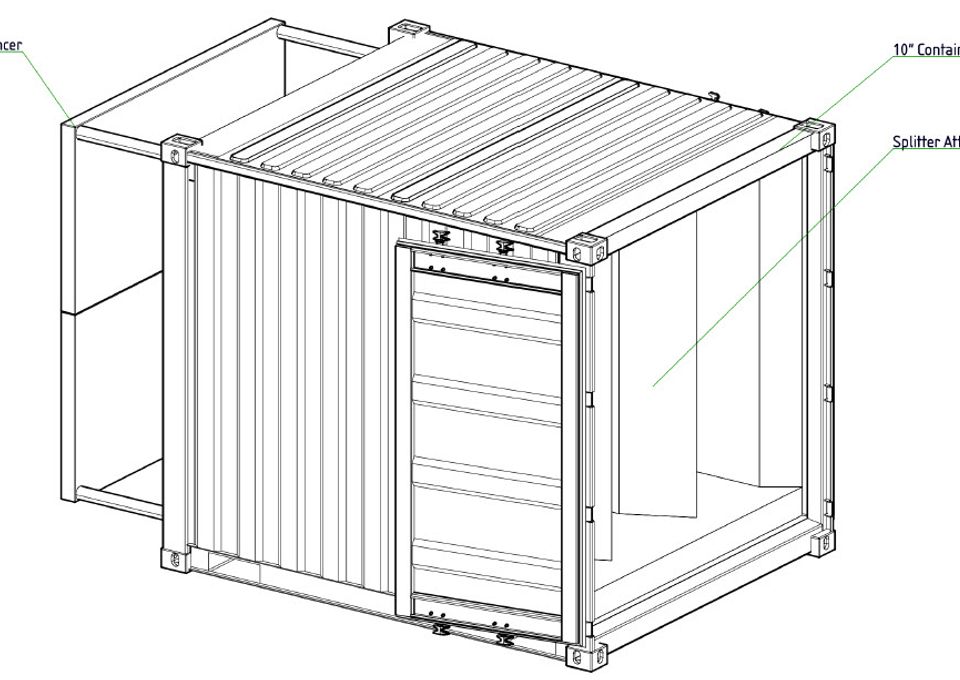 Korfmann 10'' Baffle lyddempercontainer